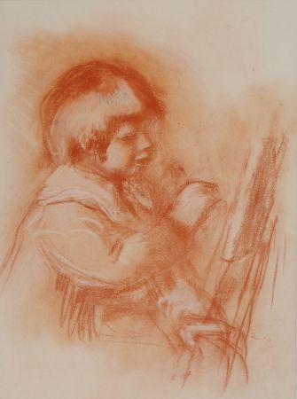 Litografía Renoir - Le jeune artiste