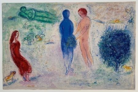 Litografía Chagall - Le jugement de Chloé
