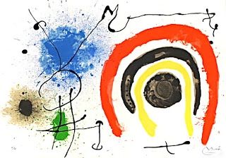 Litografía Miró - Le lezard aux plumes d'or
