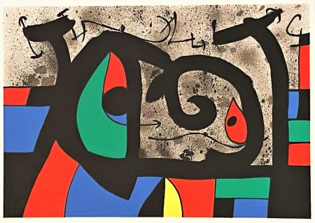 Litografía Miró - Le Lezard aux Plumes d'Or