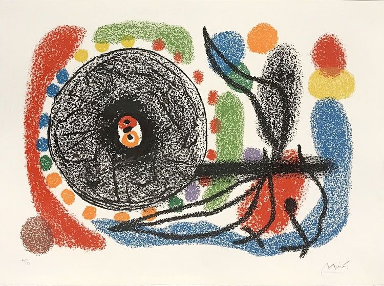 Litografía Miró - Le Lezard aux plumes d’or (The Lizard with Golden Feathers), Pl. 10