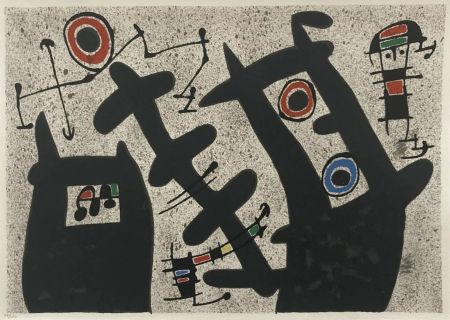 Litografía Miró - Le Lezard aux Plumes d'Ord 3