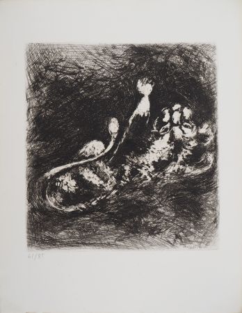 Grabado Chagall - Le Lion et la Moucheron