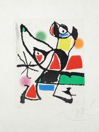 Aguafuerte Y Aguatinta Miró - Le marteau sans maître