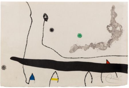 Aguafuerte Y Aguatinta Miró - Le Marteau sans maître: one plate
