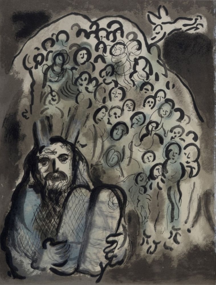 Litografía Chagall - Le message biblique