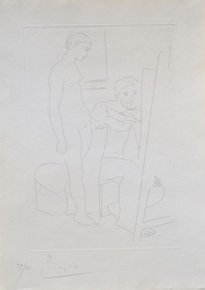 Grabado Picasso - Le Modele Nu (B78)