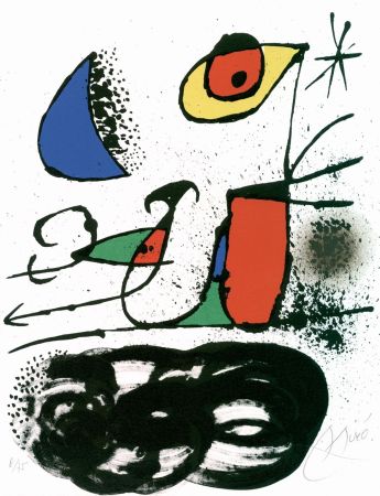 Litografía Miró - Le Monde de l'art n'est pas le monde du pardon