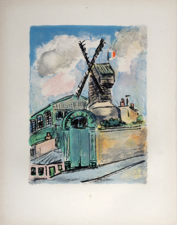 Litografía Van Dongen - Le Moulin de la Galette avant 1914, 1949