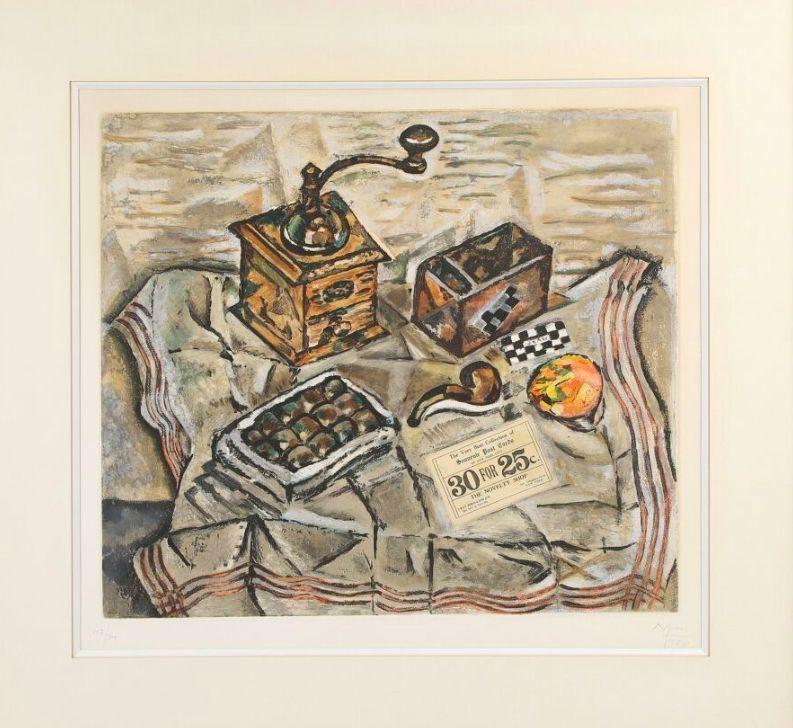 Aguafuerte Y Aguatinta Miró - Le moulin à café, 1954