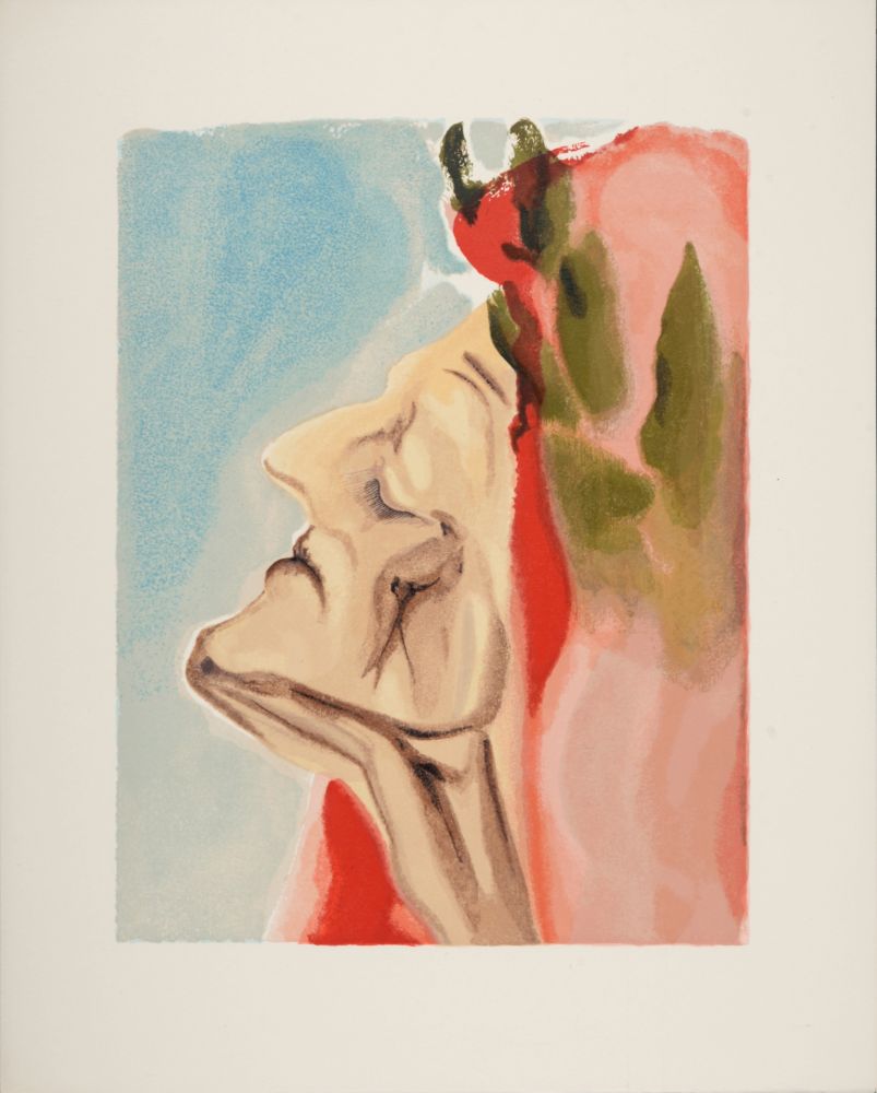 Grabado En Madera Dali - Le Nouveau Doute de Dante, 1963