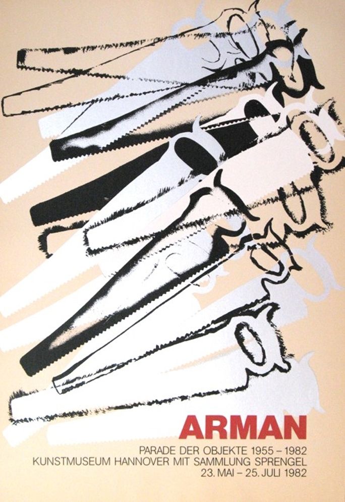 Serigrafía Arman - '' Le Parade des Objets ''