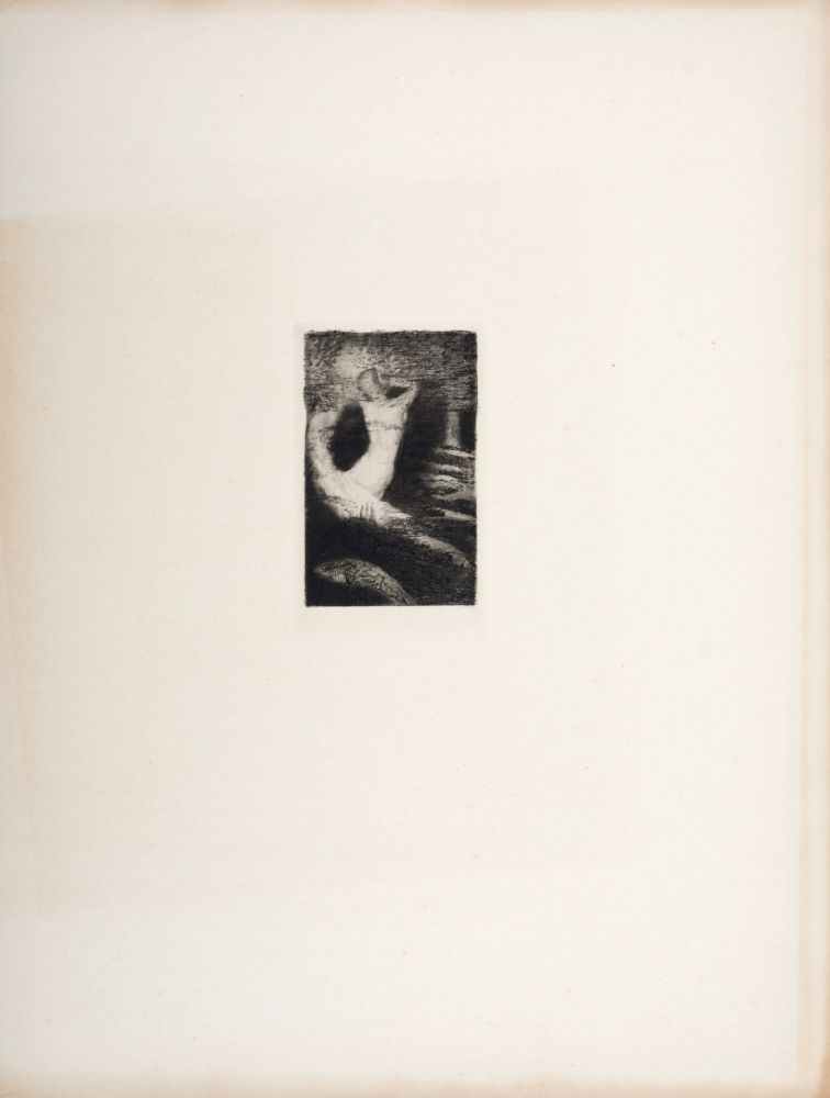 Grabado Redon - Le Passage d'une âme, 1922
