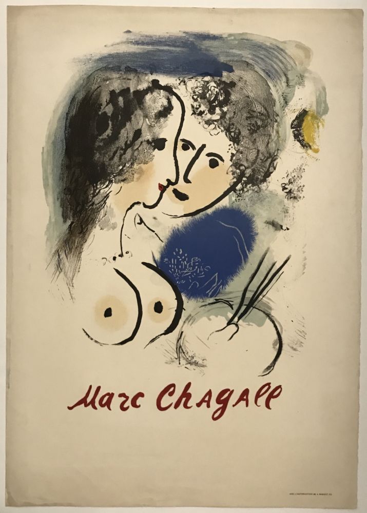 Litografía Chagall - Le Peintre a la Palette (Proof)