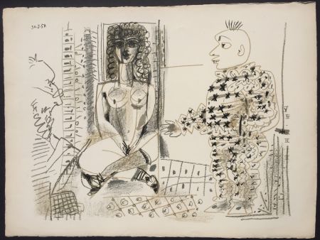 Litografía Picasso - Le Peintre et son Modele (B 765)