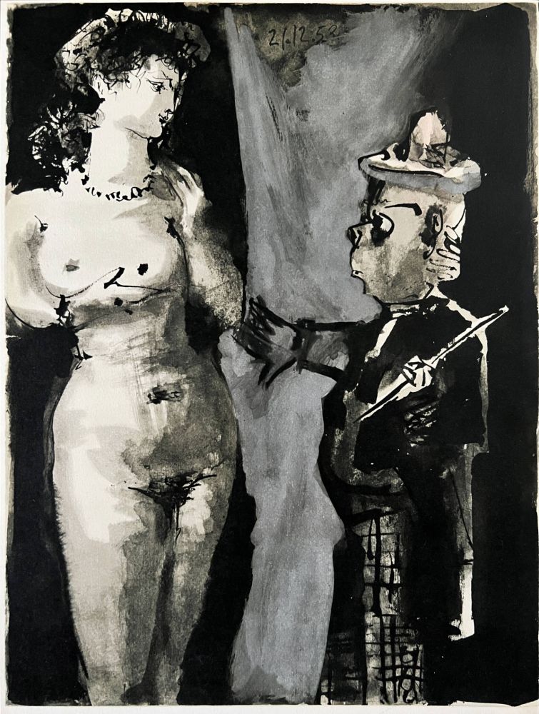 Litografía Picasso - Le Peintre et son Modèle II