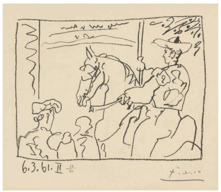 Litografía Picasso - LE PICADOR (The Picador) 6.3.61.II