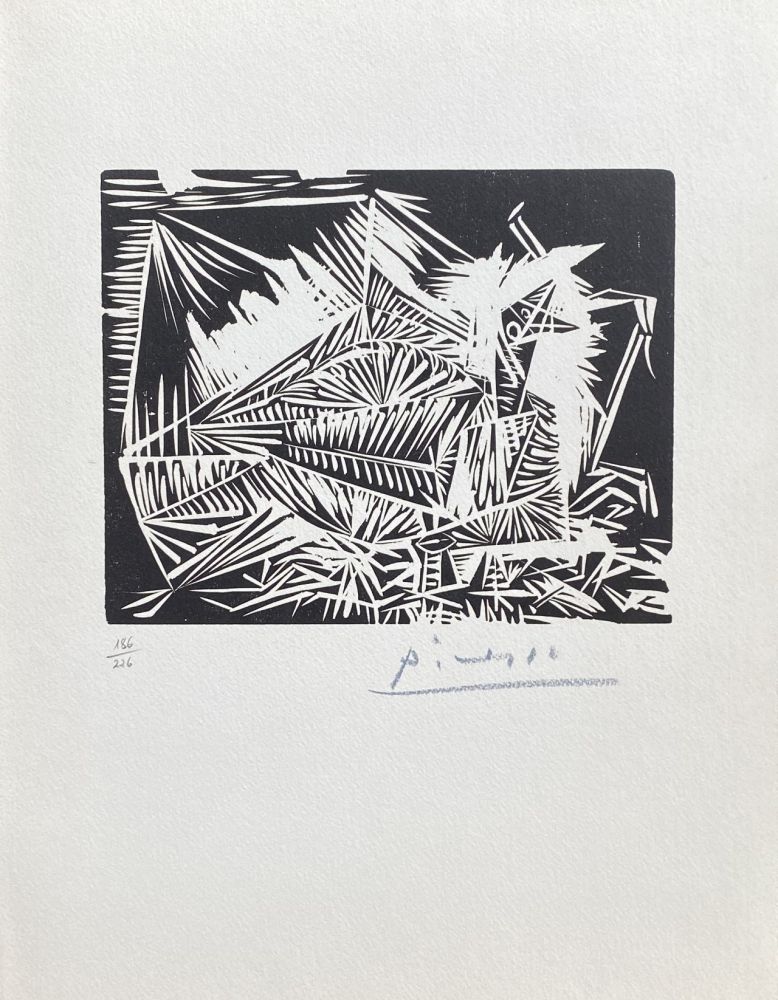 Linograbado Picasso - Le Pigeonneau
