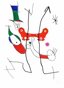 Grabado Miró - Le plus beau cadeau