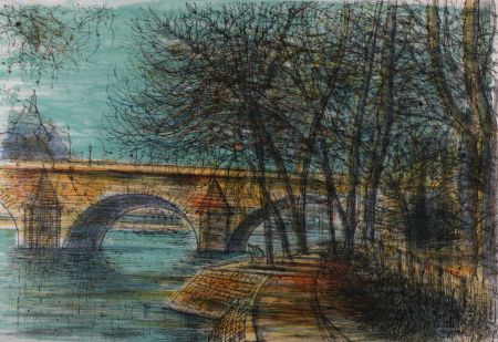 Litografía Carzou - Le Pont Neuf, 1964