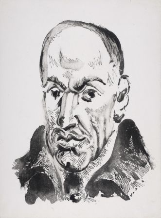 Aguatinta Picasso - Le Poète à un excellent peintre étranger qui faisait son portrait, 1947