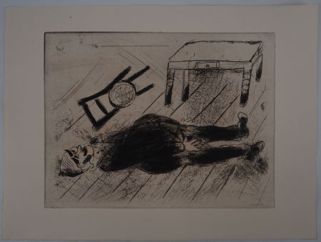 Grabado Chagall - Le procureur en mourut