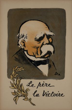 Litografía Goursat - Le père la victoire, 1918