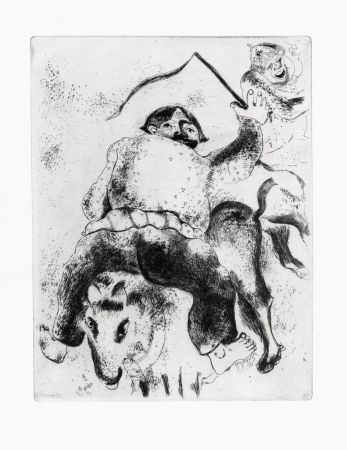 Aguafuerte Chagall - Le Père Mitiai et e Père Minial