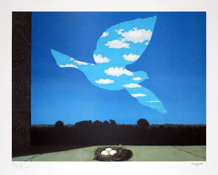 Litografía Magritte - Le Retour