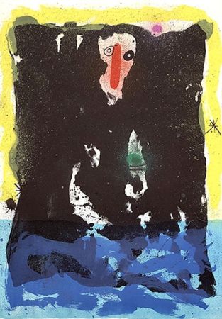 Litografía Miró - Le revenant