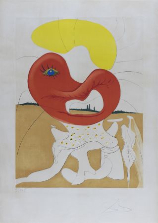 Aguafuerte Dali - Le Sang du yin et du yang