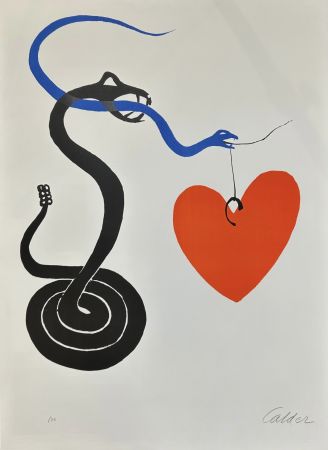 Litografía Calder - Le serpent au cœur