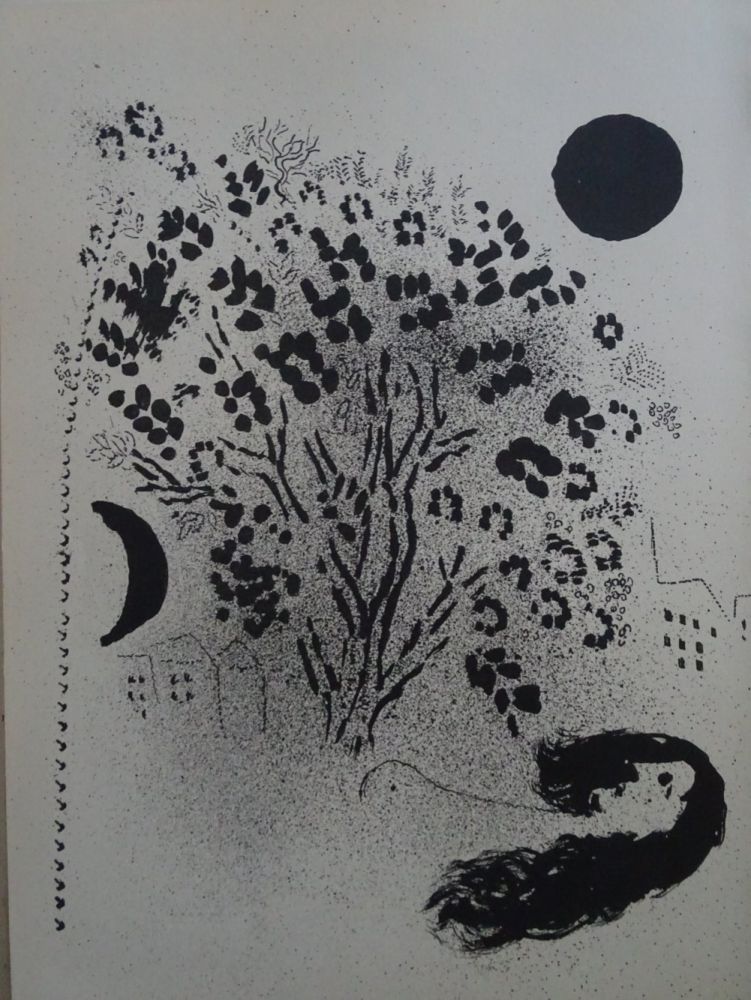 Litografía Chagall - Le Soir