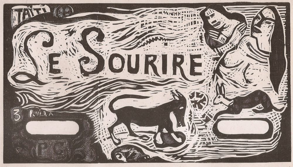 Grabado En Madera Gauguin - Le Sourire