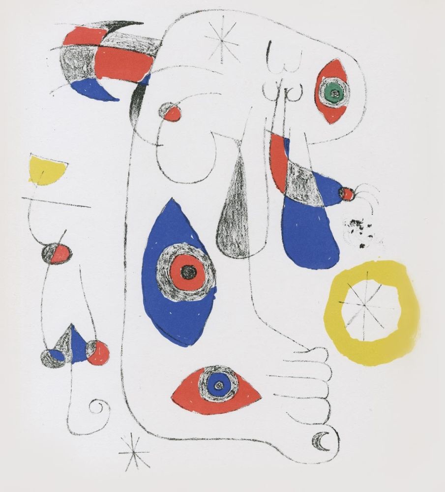 Litografía Miró - Le Surréalisme en 1947