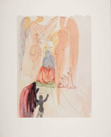 Grabado En Madera Dali - Le Triomphe du Christ et de la Vierge, 1963