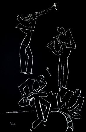 Litografía Colin - LE TUMULTE NOIR / BLACK THUNDER - 1927