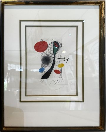 Grabado Miró - Le Vent Parmi les Roseaux