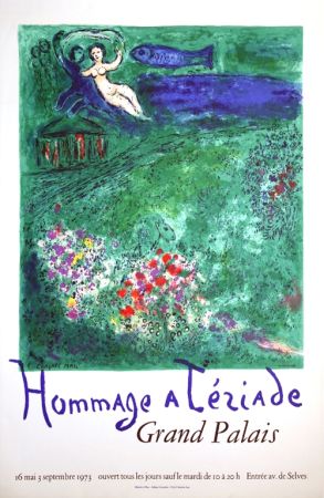 Litografía Chagall - Le Verger Hommage à Terriade 