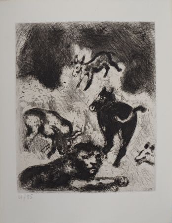 Grabado Chagall - Le vieux lion
