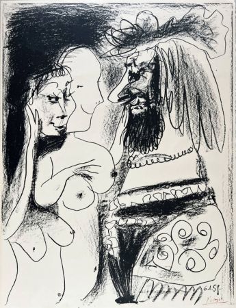 Litografía Picasso - Le vieux Roi