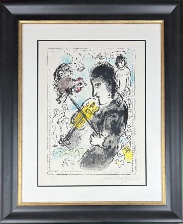 Litografía Chagall - LE VIOLINISTE AU COQ