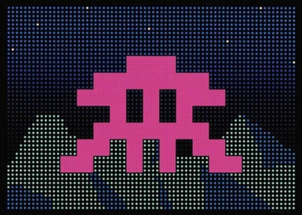 Serigrafía Invader - LED