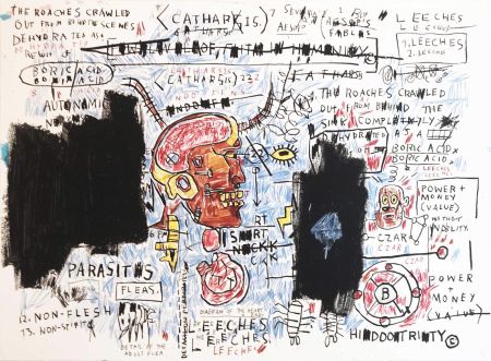 Serigrafía Basquiat - Leeches