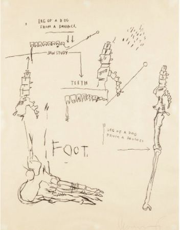 Serigrafía Basquiat - Leg of a Dog