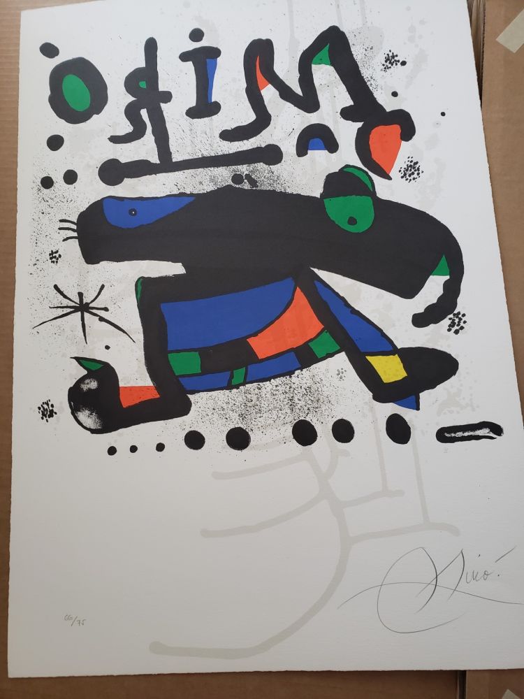 Litografía Miró - L'elephant