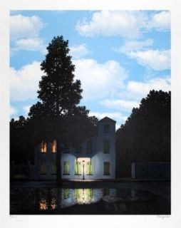 Litografía Magritte - L'empire des lumières 1954