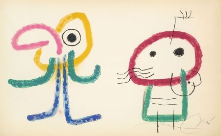 Litografía Miró - L'Enfance d' Ubu