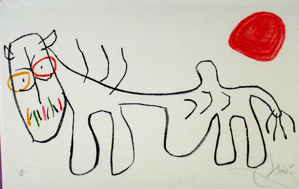 Litografía Miró - L'enfance du Ubu