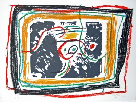 Litografía Miró - L'enfance d'UBU